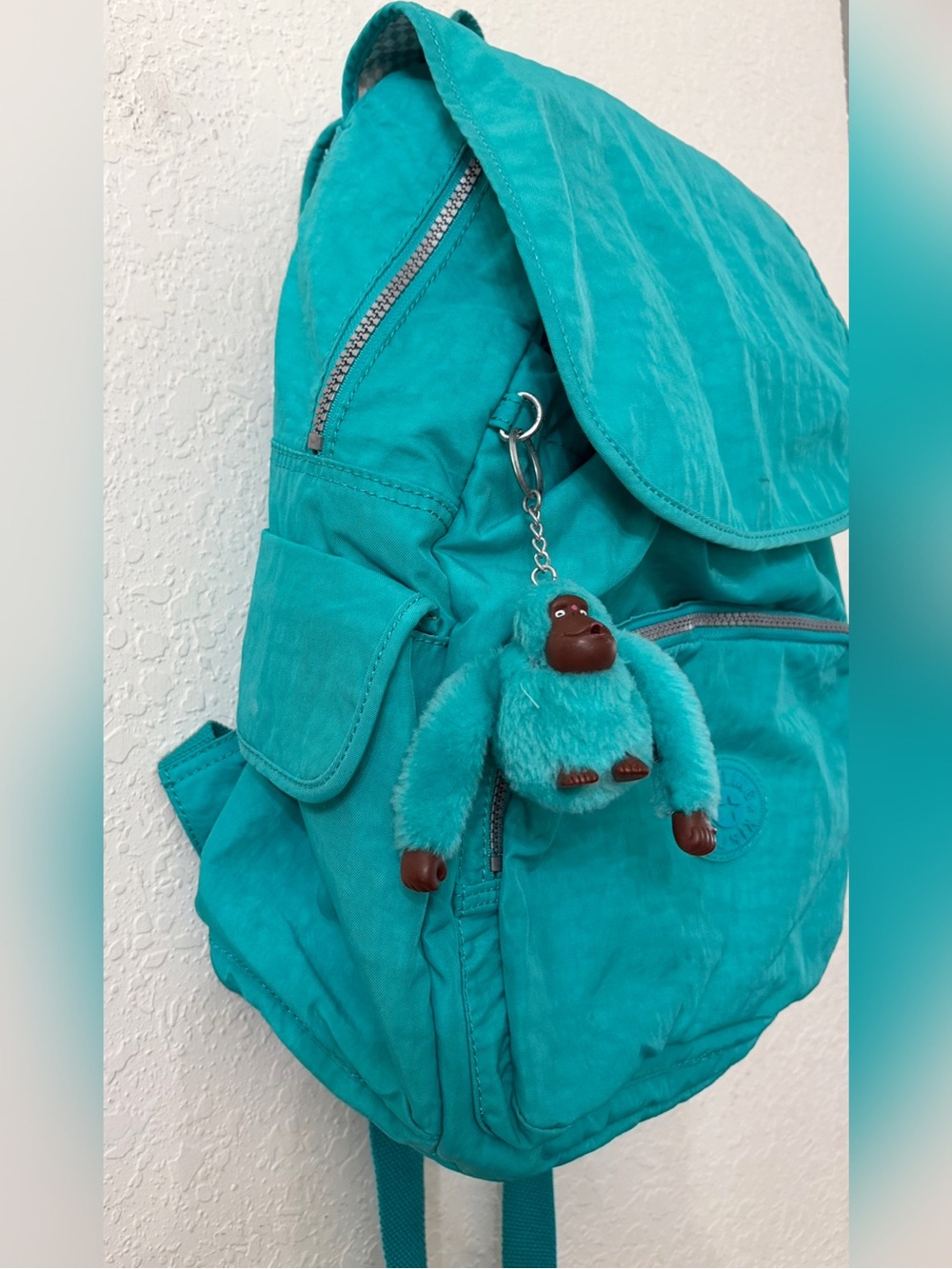 Kipling Ravier Backpack - Turquoise Teal - Picture 4 of 15